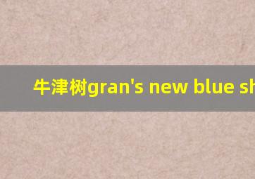 牛津树gran's new blue shoes